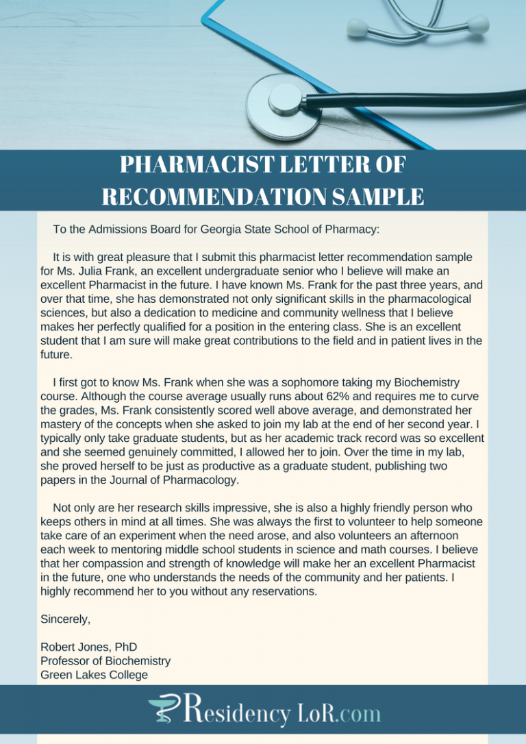 how to write a pharmacy application letter